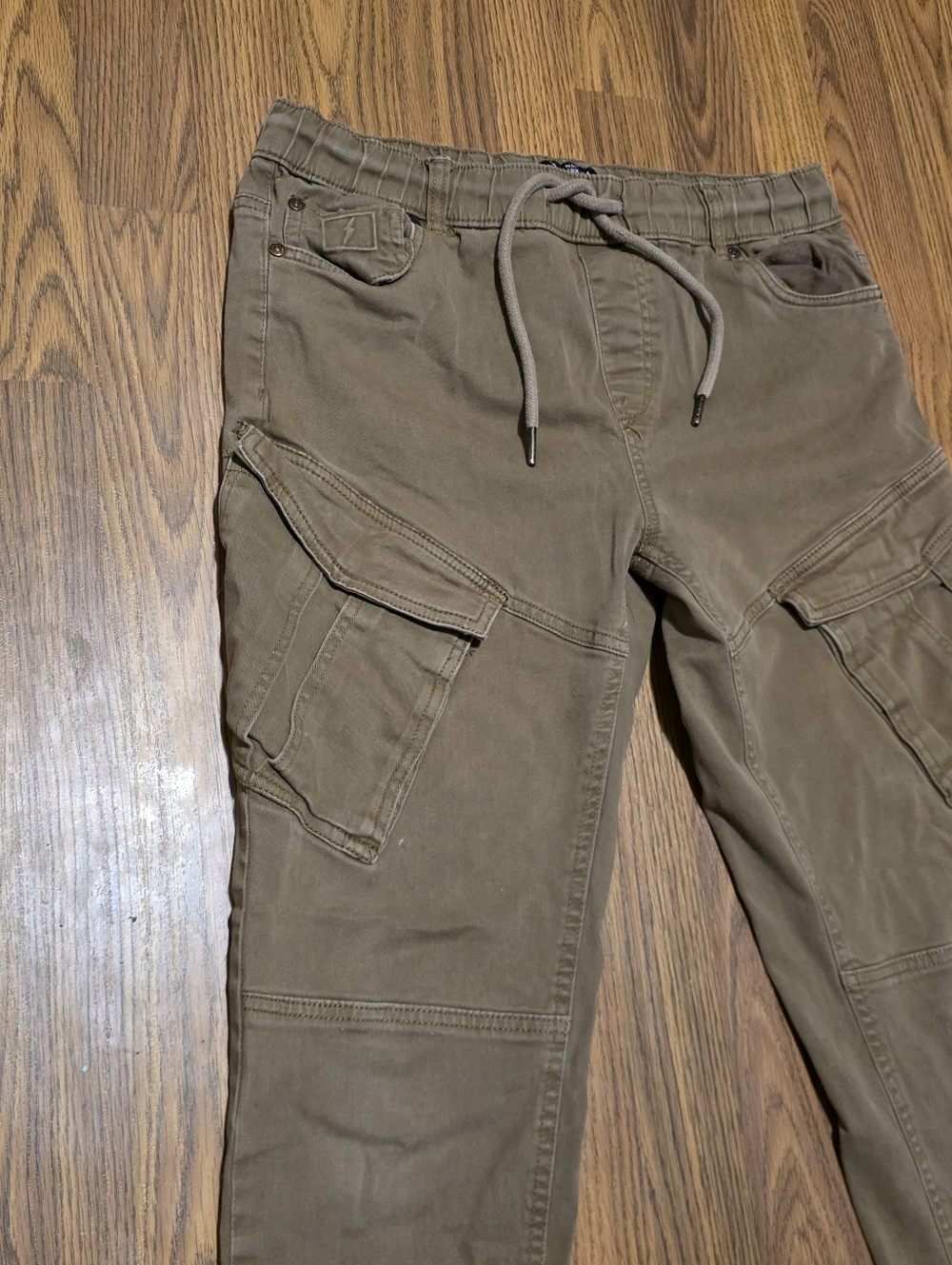 Jeaniologie Cohen TWL Men’s Joggers Slim Fit Cargo Pants L 32 Khaki Twill F16 - Picture 5 of 16